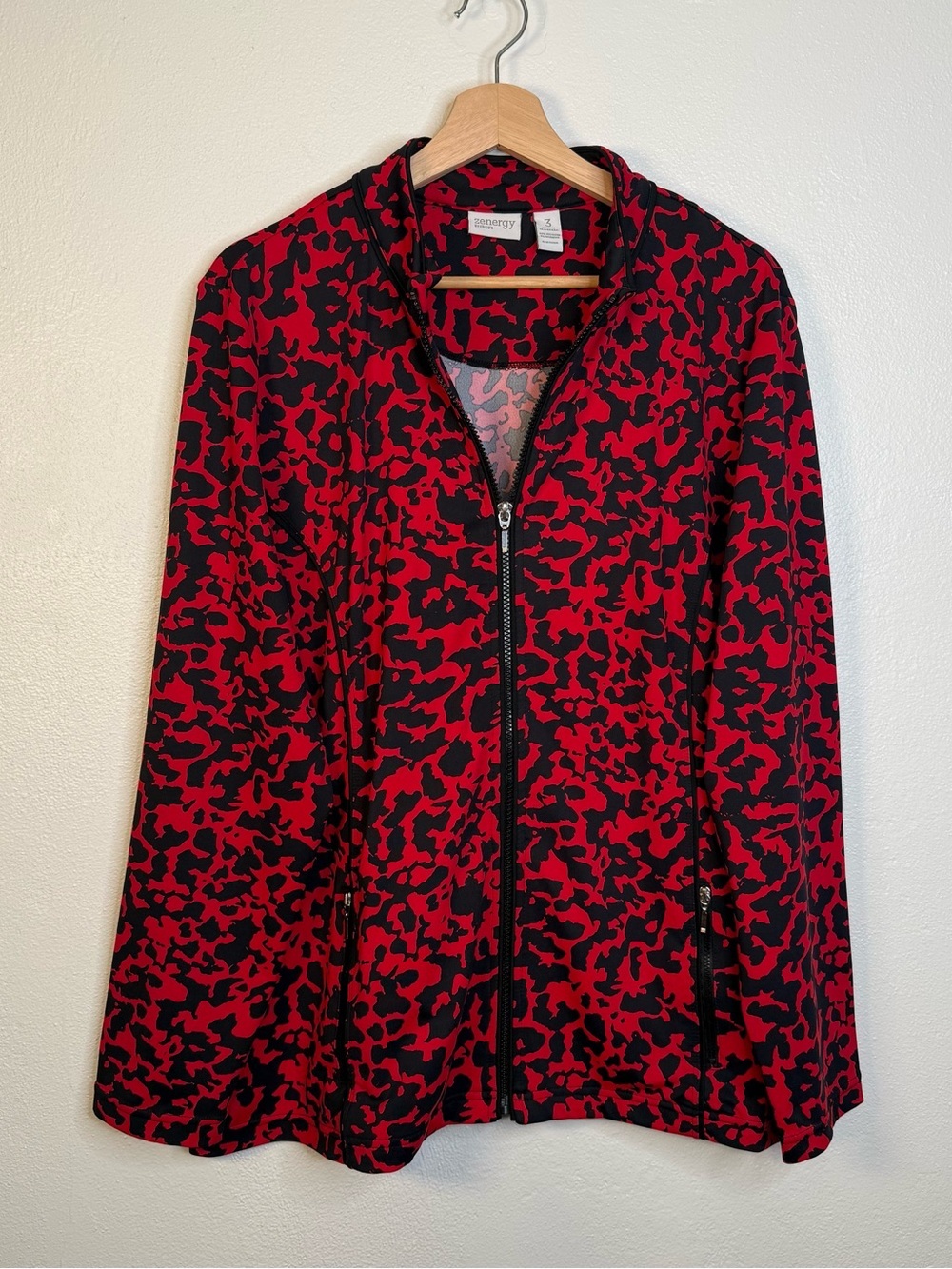 Zenergy by Chico's Tech Chamile Active Jacket in Timeless Red Women's Size XL/16